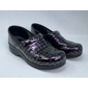 Dansko Professional Clogs Womens EU 40/US 9-9.5 Purple Iridescent Comfort RN Med